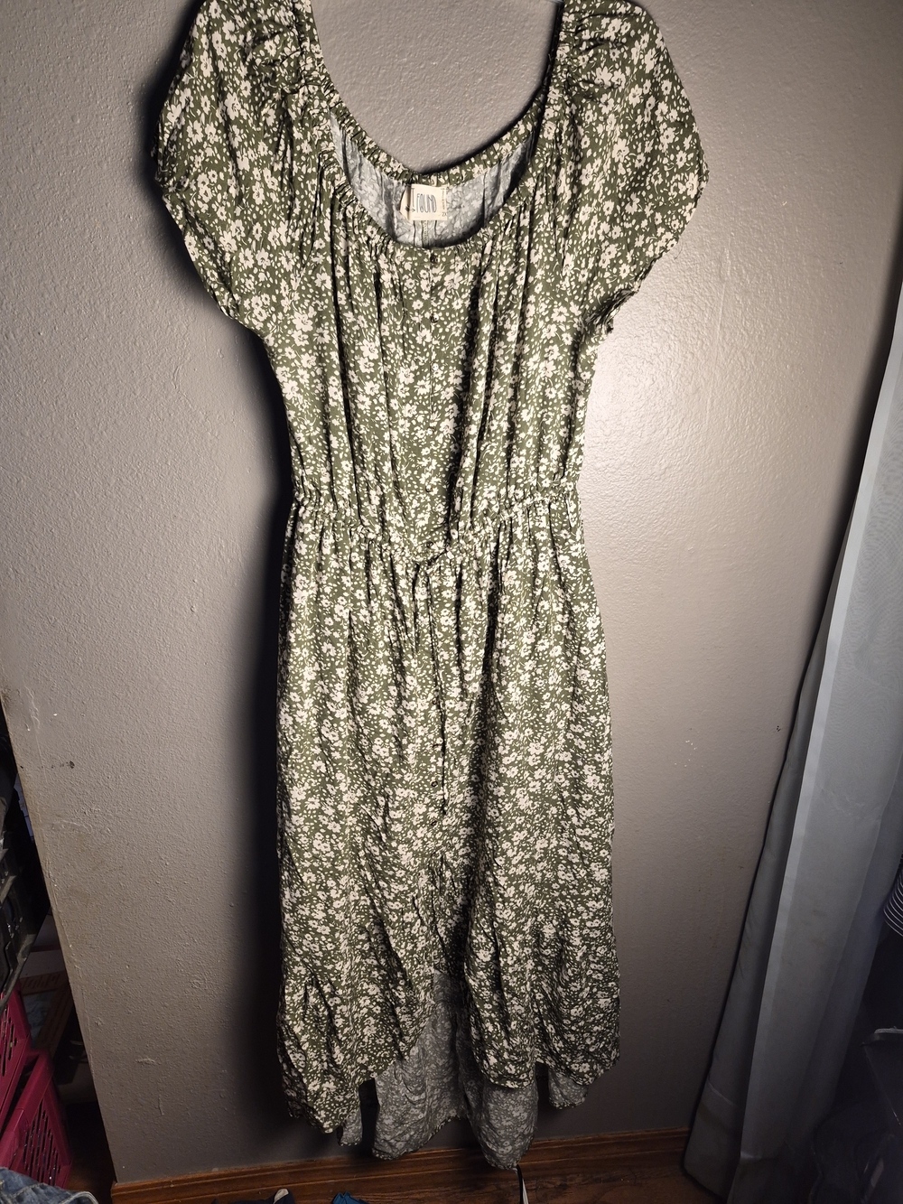 Just Found Green Floral Dress